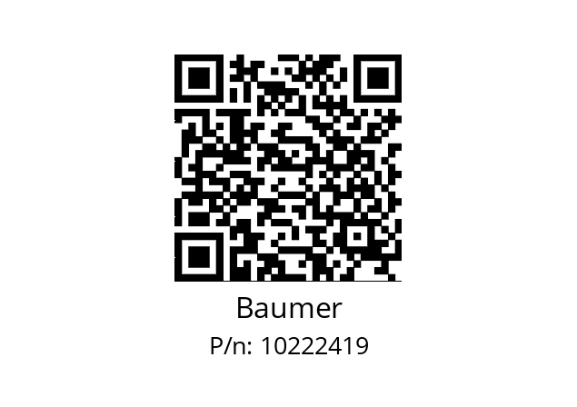   Baumer 10222419