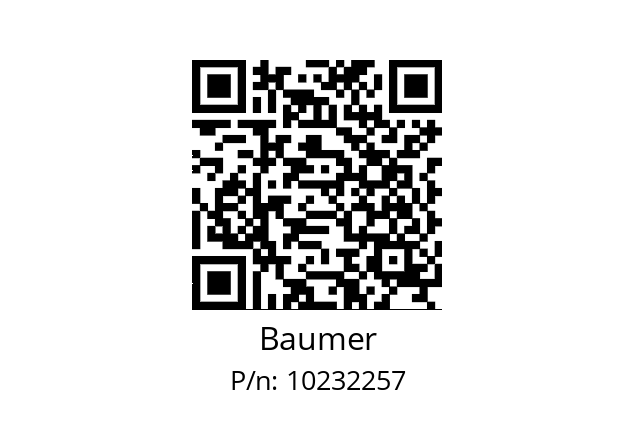   Baumer 10232257