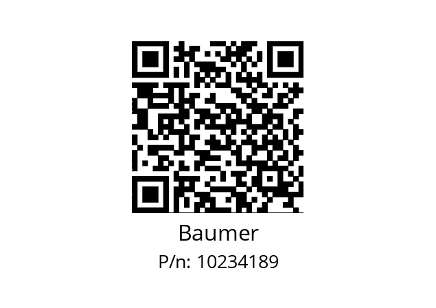   Baumer 10234189