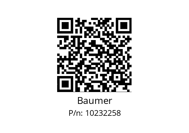   Baumer 10232258