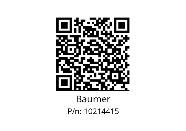   Baumer 10214415