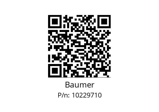   Baumer 10229710