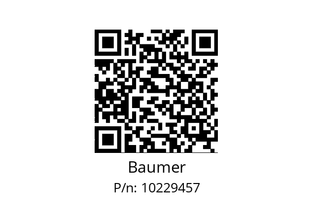   Baumer 10229457