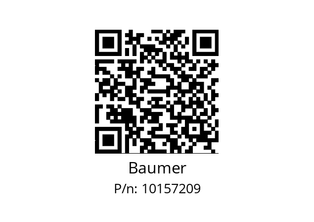   Baumer 10157209