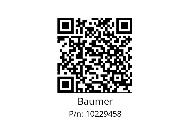   Baumer 10229458