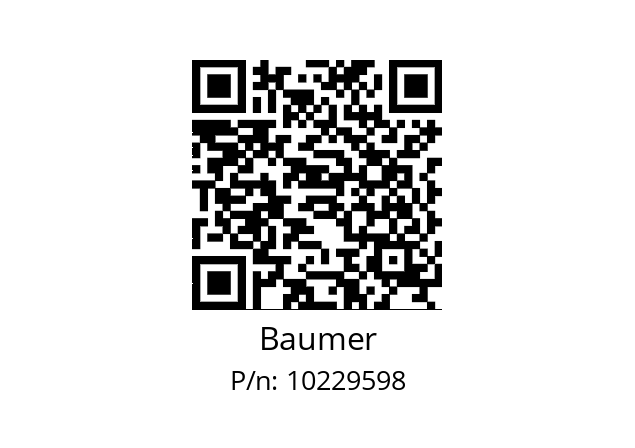   Baumer 10229598