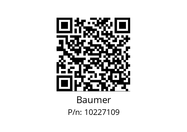   Baumer 10227109