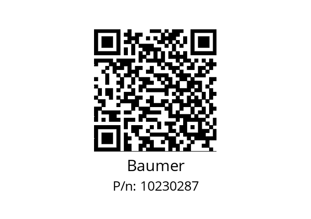   Baumer 10230287