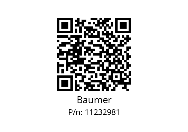   Baumer 11232981