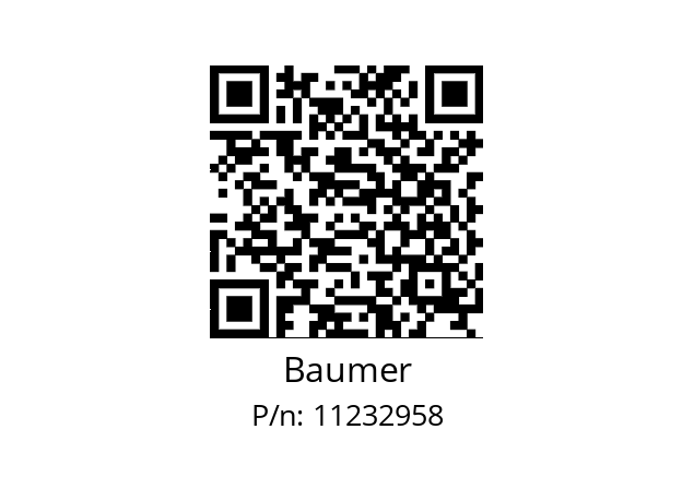   Baumer 11232958