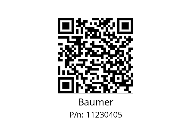   Baumer 11230405