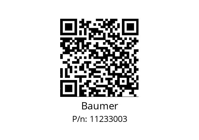   Baumer 11233003