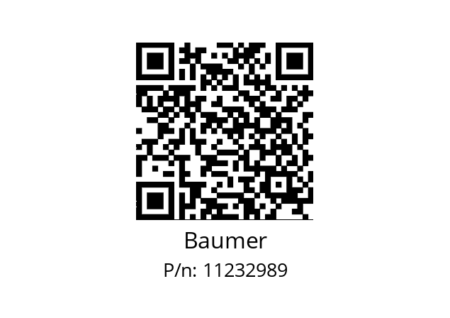   Baumer 11232989