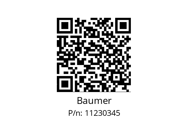   Baumer 11230345