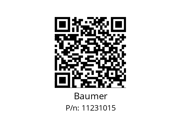   Baumer 11231015