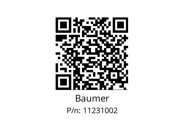   Baumer 11231002