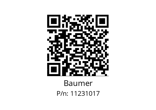   Baumer 11231017