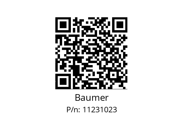   Baumer 11231023