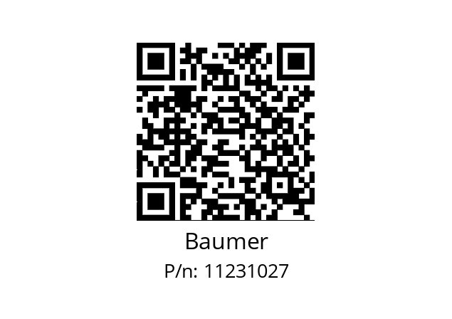   Baumer 11231027