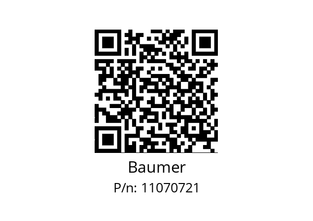   Baumer 11070721