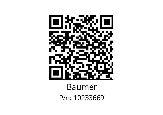   Baumer 10233669