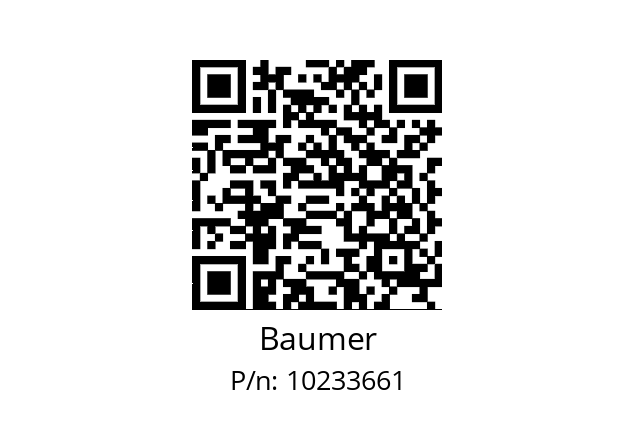   Baumer 10233661