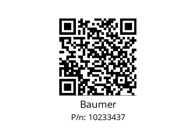   Baumer 10233437