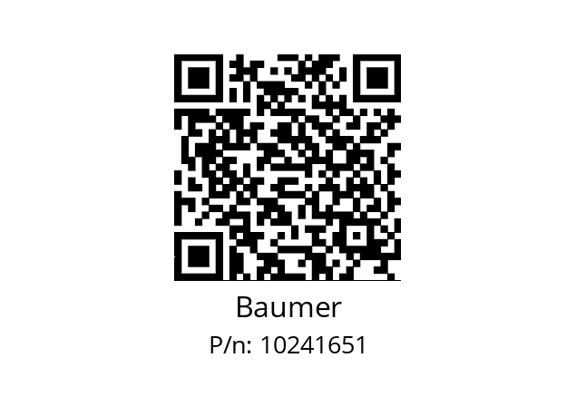   Baumer 10241651