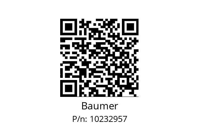   Baumer 10232957