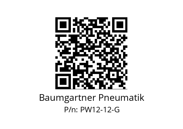   Baumgartner Pneumatik PW12-12-G