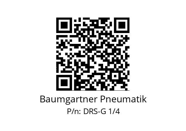   Baumgartner Pneumatik DRS-G 1/4