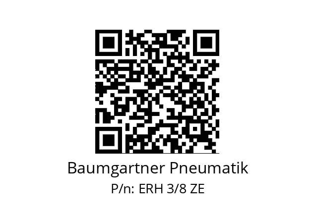   Baumgartner Pneumatik ERH 3/8 ZE