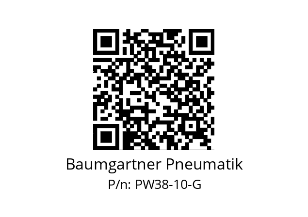   Baumgartner Pneumatik PW38-10-G