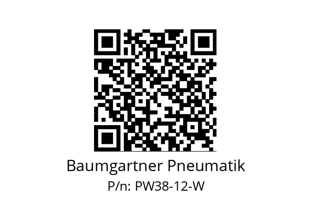   Baumgartner Pneumatik PW38-12-W