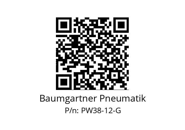   Baumgartner Pneumatik PW38-12-G