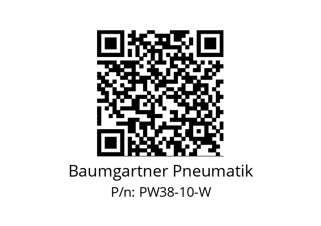   Baumgartner Pneumatik PW38-10-W