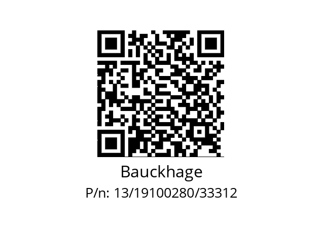   Bauckhage 13/19100280/33312