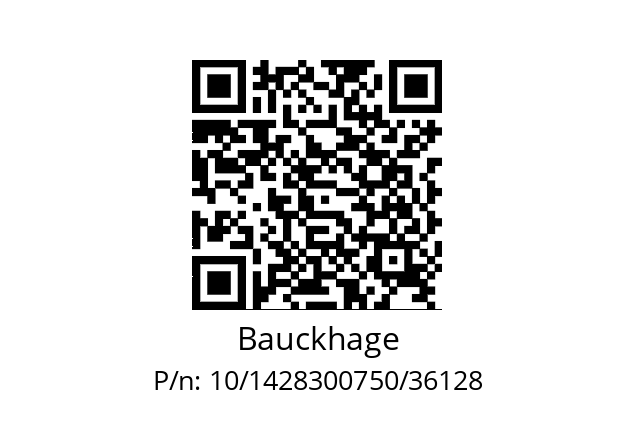   Bauckhage 10/1428300750/36128