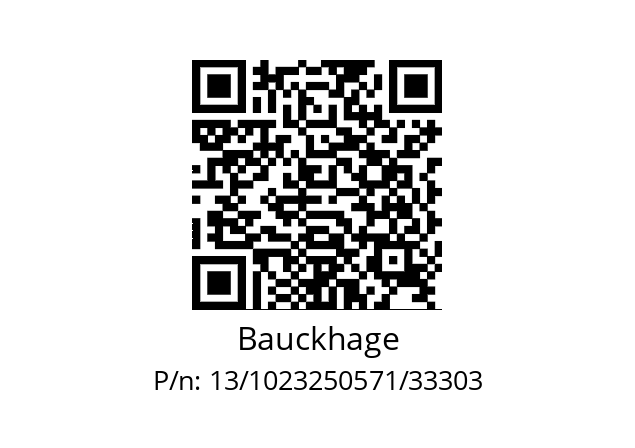   Bauckhage 13/1023250571/33303