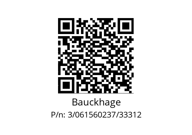   Bauckhage 3/061560237/33312