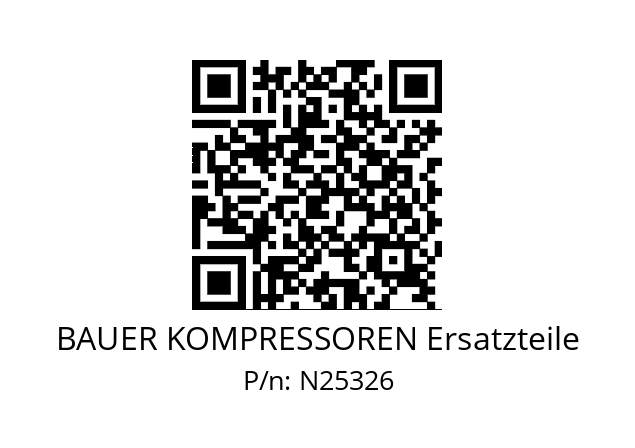   BAUER KOMPRESSOREN Ersatzteile N25326