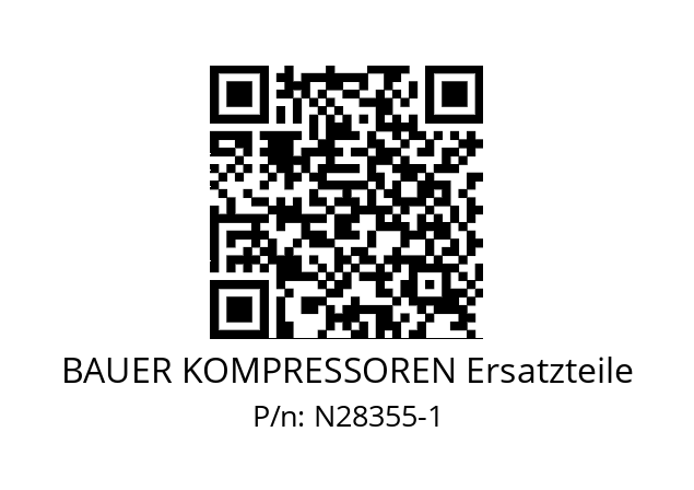   BAUER KOMPRESSOREN Ersatzteile N28355-1