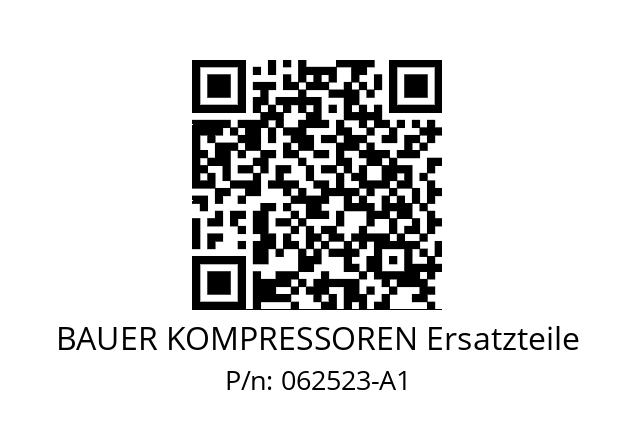   BAUER KOMPRESSOREN Ersatzteile 062523-A1