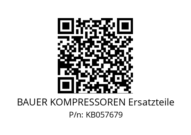   BAUER KOMPRESSOREN Ersatzteile KB057679