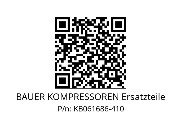   BAUER KOMPRESSOREN Ersatzteile KB061686-410