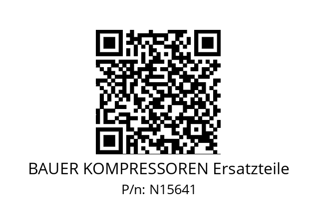   BAUER KOMPRESSOREN Ersatzteile N15641