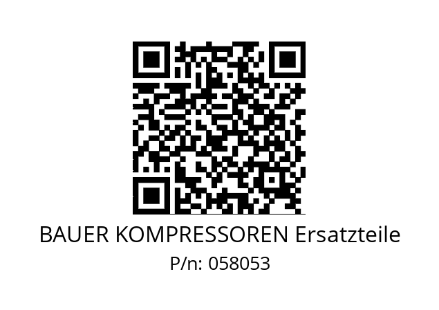   BAUER KOMPRESSOREN Ersatzteile 058053