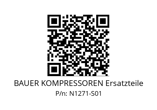   BAUER KOMPRESSOREN Ersatzteile N1271-S01