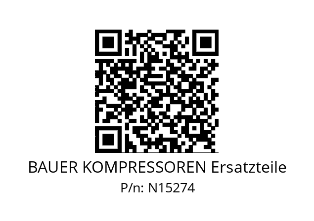   BAUER KOMPRESSOREN Ersatzteile N15274