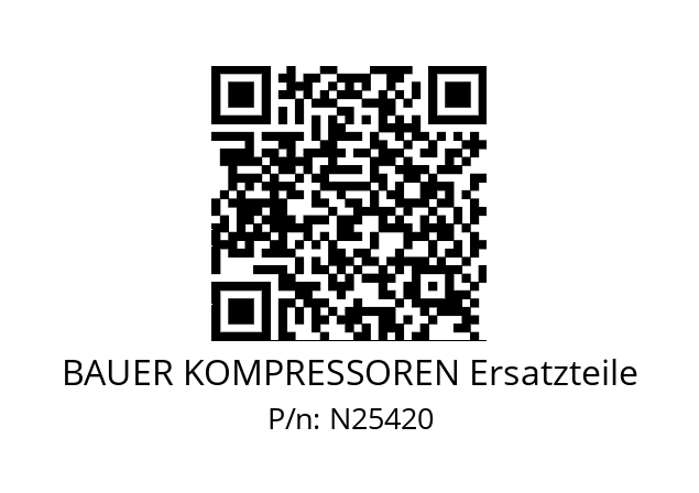   BAUER KOMPRESSOREN Ersatzteile N25420